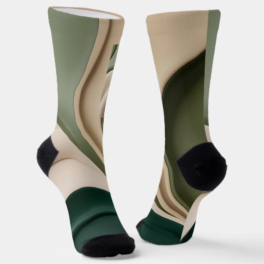 Chaussette Chaussettes en graphisme abstrait élégant (Angulaire)