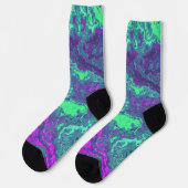 Chaussette Chaussettes en néon marbré (Gauche)