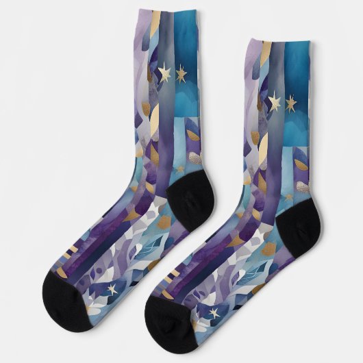Chaussette chaussettes en patchwork (Gauche)