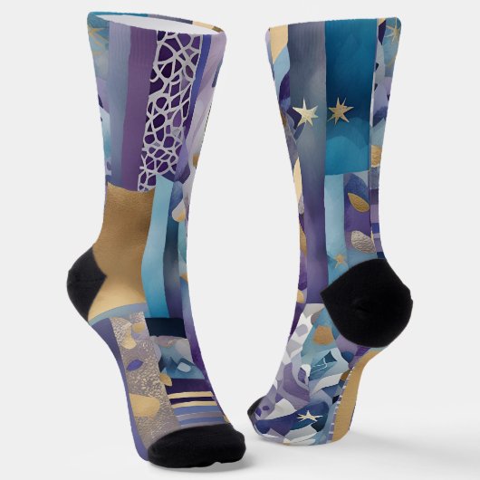Chaussette chaussettes en patchwork (Angulaire)