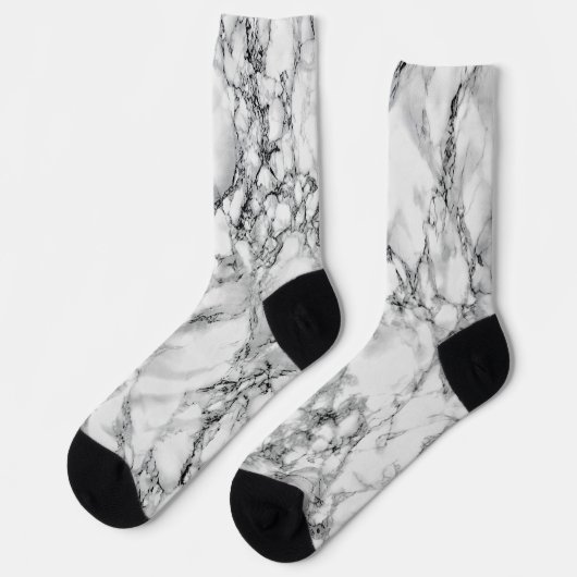 Chaussette Chaussettes en pierre Marbre blanc Design moderne (Gauche)