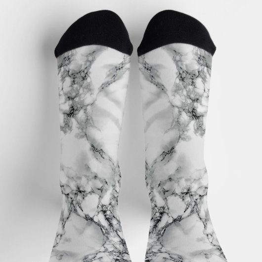 Chaussette Chaussettes en pierre Marbre blanc Design moderne (Haut)