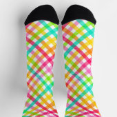 Chaussette Chaussettes En vichy Motif Lumineuses (Haut)