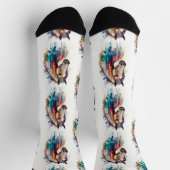 Chaussette Chaussettes équestres pour chevaux d'aquarelle (Haut)