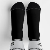 Chaussette Chaussettes Équipage Élégantes Rayées avec Nom Com (Haut)