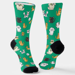Chaussette Chaussettes équipage motif animaux drôles