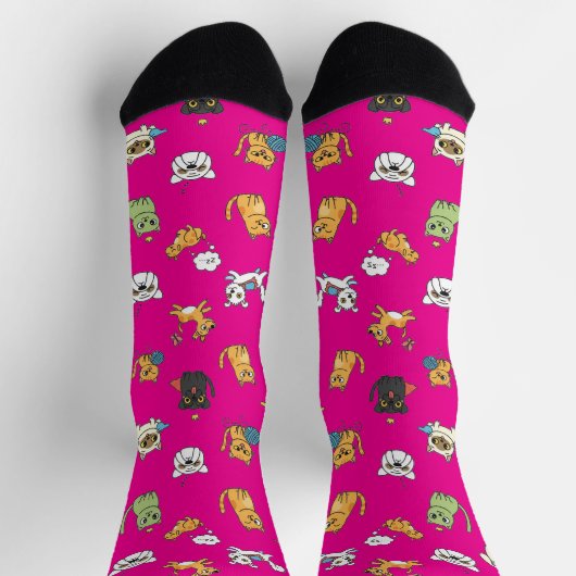 Chaussette Chaussettes équipage motif animaux drôles (Haut)