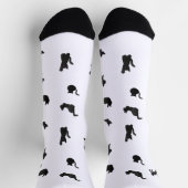 Chaussette chaussettes fantaisistes à chat en aquarelle (Haut)