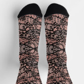 Chaussette Chaussettes Faux Black Lace (Haut)