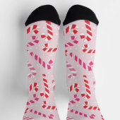 Chaussette Chaussettes festives en forme de canne à sucre (Haut)