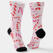Chaussette Chaussettes festives en forme de canne à sucre (Angulaire)