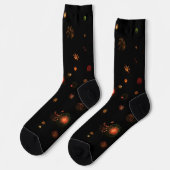 Chaussette Chaussettes - Feu d'artifice dans le ciel noir (Gauche)