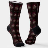 Chaussette Chaussettes Feuille d'érable (Angulaire)