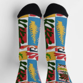 Chaussette Chaussettes Feuilles Abstraites (Haut)