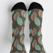 Chaussette chaussettes feuilles de forêt (Haut)