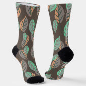 Chaussette chaussettes feuilles de forêt (Angulaire)