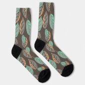 Chaussette chaussettes feuilles de forêt (Droite)