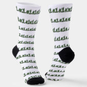Chaussette Chaussettes - Feuilles en fer vert (Angulaire)