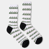 Chaussette Chaussettes - Feuilles en fer vert (Droite)