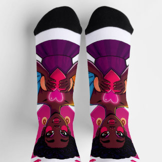 Chaussette Chaussettes Fille au Cœur Coloré – Conception d'Ar