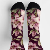 Chaussette Chaussettes fleuries pour femmes (Haut)