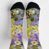 Chaussette chaussettes fleurs de printemps (Haut)