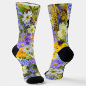 Chaussette chaussettes fleurs de printemps (Angulaire)