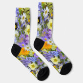 Chaussette chaussettes fleurs de printemps (Droite)