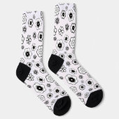 Chaussette chaussettes fleurs dessin animé (Droite)