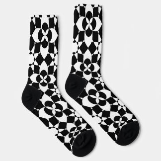 Chaussette chaussettes fleurs et étoiles