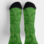 Chaussette Chaussettes folles de la branche de pin vert profo (Haut)