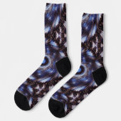 Chaussette Chaussettes funky Mandala Space Art (Gauche)