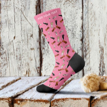 Chaussettes Funky Rose Patte de Chat
