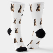 Chaussette Chaussettes gagnantes de bouledogue français (Angulaire)