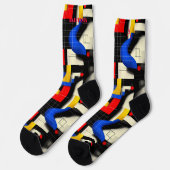 Chaussette Chaussettes géométriques dynamiques avec des accen (Gauche)