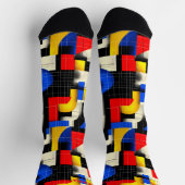 Chaussette Chaussettes géométriques dynamiques avec des accen (Haut)