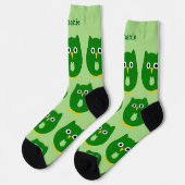 Chaussette Chaussettes Green Owl Design (Gauche)