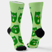 Chaussette Chaussettes Green Owl Design (Angulaire)