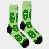 Chaussette Chaussettes Green Owl Design (Droite)