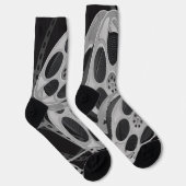 Chaussette Chaussettes gris "CINEMA Reels" (Droite)