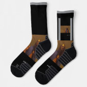 Chaussette Chaussettes grises athlétiques haute performance ( (Gauche)