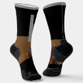 Chaussette Chaussettes grises athlétiques haute performance ( (Angulaire)