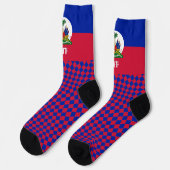 Chaussette Chaussettes Haïti, drapeau haïtien mode / sports (Gauche)