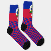 Chaussette Chaussettes Haïti, drapeau haïtien mode / sports (Droite)