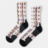 Chaussette chaussettes halloween nuit (Gauche)