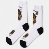 Chaussette Chaussettes Haunted House Halloween 🧦 🎃 (Gauche)