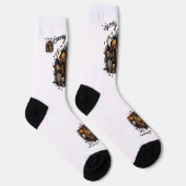 Chaussette Chaussettes Haunted House Halloween 🧦 🎃 (Droite)