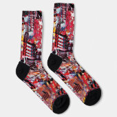 Chaussette Chaussettes hautes – Fragmented Pulse (Droite)