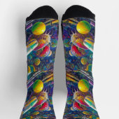 Chaussette chaussettes hautes performances Space Race (Haut)