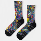 Chaussette chaussettes hautes performances Space Race (Gauche)